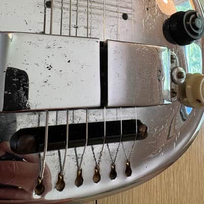 Rickenbacker Silver Hawaiian Model NS 100 Lap Steel 1937 - Nickel image 7