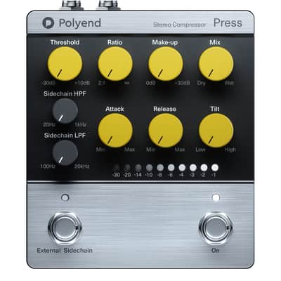 Polyend Press Analog Stereo Compressor Pedal image 1