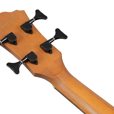 Ibanez AEGB25E TKH Acoustic Electric Bass. Transparent Black Burst High Gloss image 11