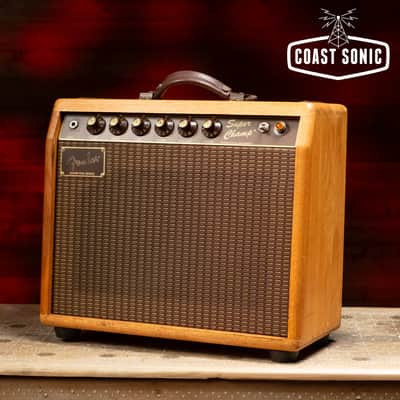 RARE 1984 Fender Super Champ Pro Paul Rivera Solid Oak Cabinet