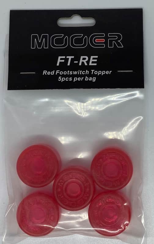 NEW MOOER CANDY FOOTSWITCH TOPPER - RED image 1