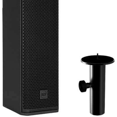 RCF NXL 14-A COMPACT 6" ACTIVE 2-Way Point Source Speaker 2100W + + RCF PM-KIT TT 515 Stand Adapter image 1