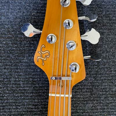 SX Left handed 5 string jazz bass image 10