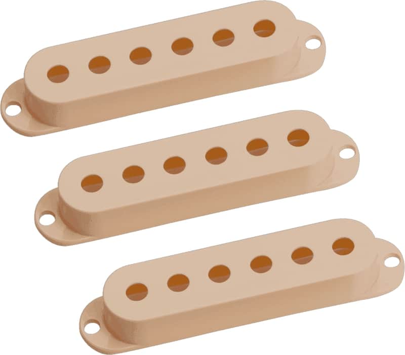 Seymour Duncan S-Cover Set of 3 Strat Pickup Covers with No Logo image 2