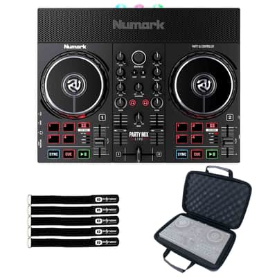 Numark Party Mix Live Built In Light Show & Speakers DJ Controller w Case image 1
