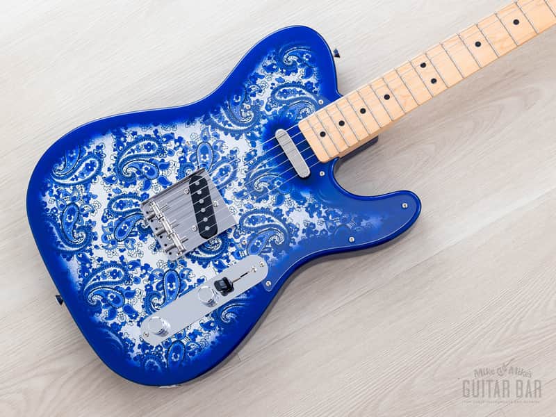 2025 Fender Limited Telecaster Indigo Paisley, Mint w/ Hangtags, Japan MIJ image 1