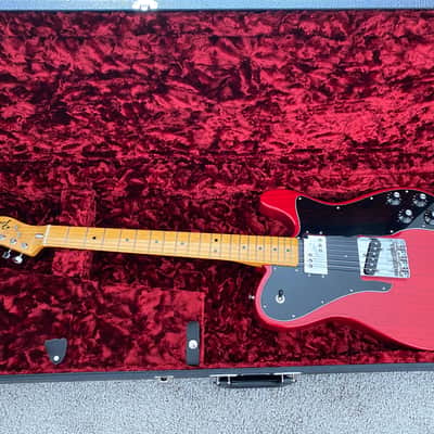 Fender American Vintage "Thin Skin" '72 Telecaster Custom 2017 - 2018 - Crimson Red Transparent image 10