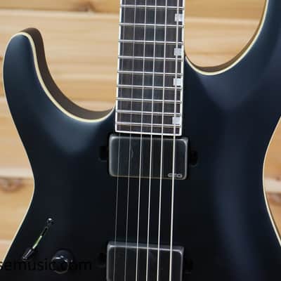 ESP LTD MH-1000 Baritone Left Handed - Black Satin image 4