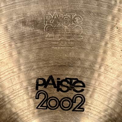 20" Paiste 1977 Black Label 2002 Medium Crash Ride Cymbal 1996g *Video Demo* image 4
