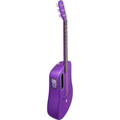 Lava Music L9220010 ME 4 Carbon Fiber 38” Acoustic / Electric Guitar With Gig Bag, Purple image 7