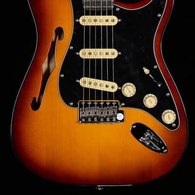 Fender Limited Edition Suona Stratocaster Thinline Ebony Fingerboard Violin Burst (421) image 3