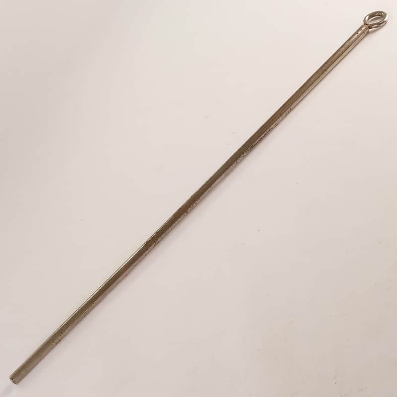 Ludwig 1/4"x12" Rod Straight Arm Nickel Triangle Holder? Mount Vintage 30s USA image 1
