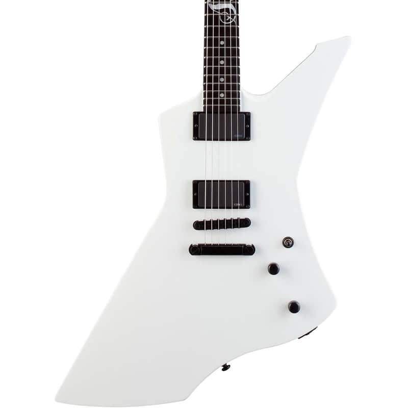 ESP LTD James Hetfield Signature Snakebyte Guitar w/ EMG JH Set Pickups & Hardshell Case - Snow White image 1