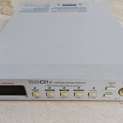 AKAI SG01v vintage sampling ROM synthesizer module in original box image 1