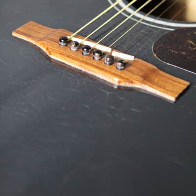 Gibson Southern Jumbo Banner Headstock 1942-45 Black (refin) w/OHSC image 7