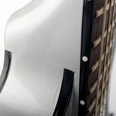 Gibson Custom 61 ES 335 Silver w/Ebony Stinger Gloss NH, Silver  | Demo image 10