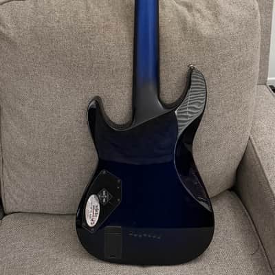 Schecter Blackjack SLS C-7 A 2012 - 2017 - See-Thru Blue Burst image 3