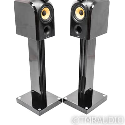 B&W PM1 Bookshelf Speakers; PM-1; Mocha Gloss Pair w/ Stands image 1
