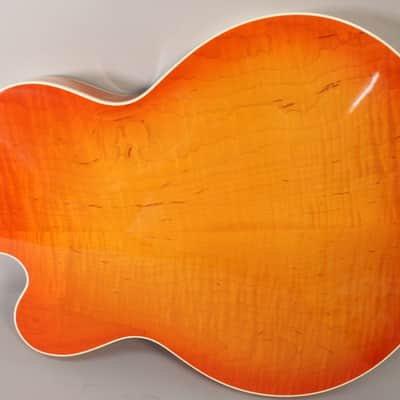M. Campellone Standard 17" Amber Burst Hand Made Hollowbody w/OHSC image 16