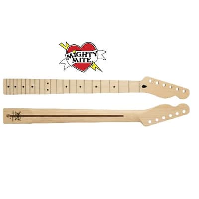New Fender® Lic. Mighty Mite® Tele® style Maple 9.5" radius 21 fret finished neck image 1