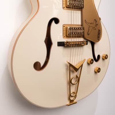 1990 Gretsch White Falcon 3136 1957 John Frusciante Cadillac Tailpeice image 6