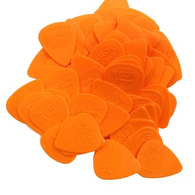 Dunlop Guitar Picks Nylon MIDI 72 Pack .67mm Orange image 2