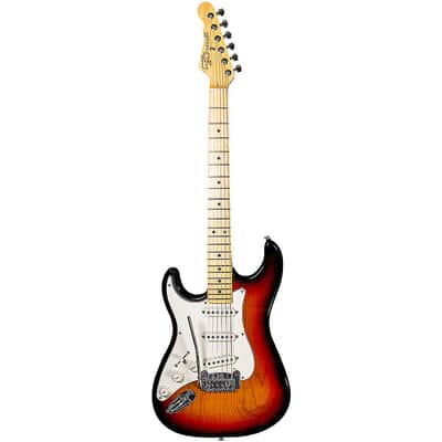 G&L Fullerton Deluxe Legacy Left Handed Electric Guitar Regular 3-Tone Sunburst image 2