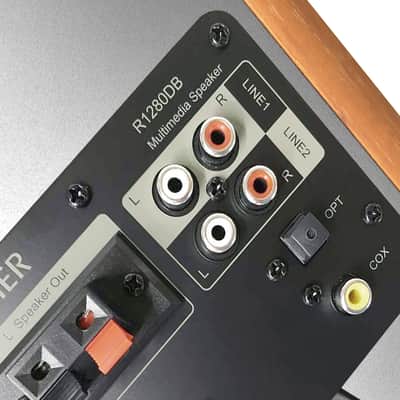 Edifier R1280DB Powered Bluetooth Bookshelf Speakers - Optical Input - Wood image 5