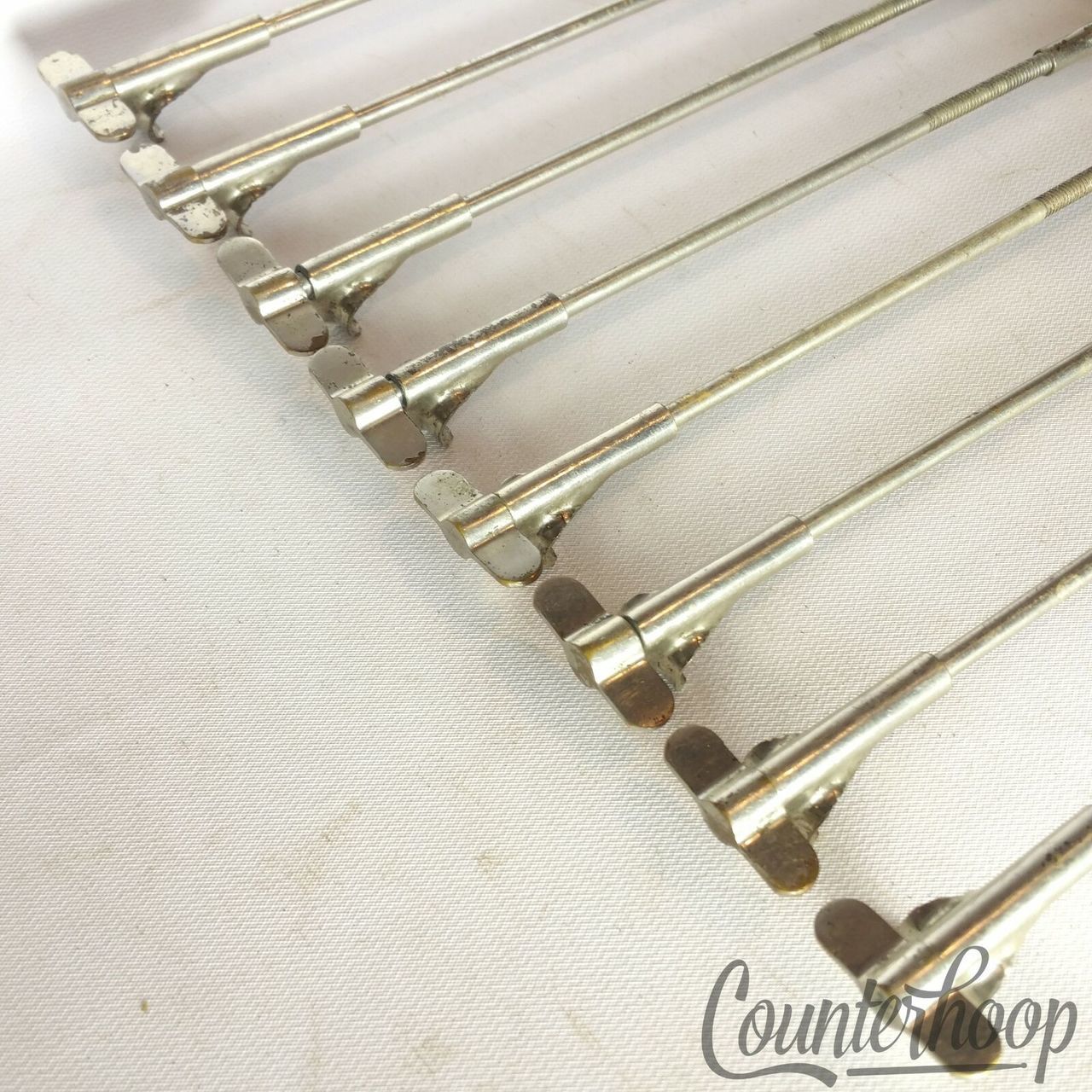 Leedy 8x Snare/Tom Drum 7" Single-Tension T-Rods+Claws Nickel Vintage 10s USA* — main photograph