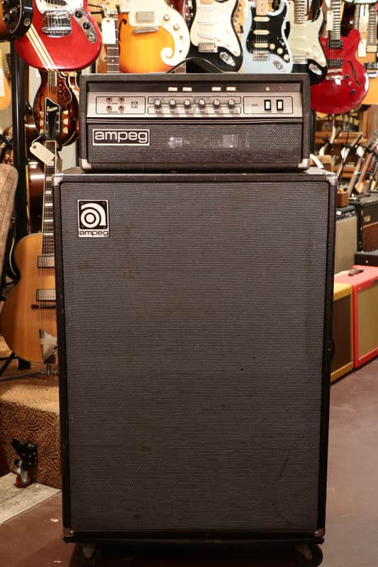 Ampeg B-25B 55-Watt 2x15" Bass Amp Half Stack - Black image 1