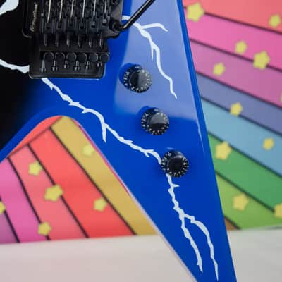 Used Firefly FFZVX Pro Zakk Wylde Warhammer Style Electric Guitar, Thunder Bolt Finish image 5