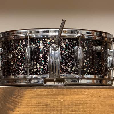 1960's Slingerland Mardi Gras Radio King Super Gene Krupa 5.5x14 Solid Shell Snare Drum image 5