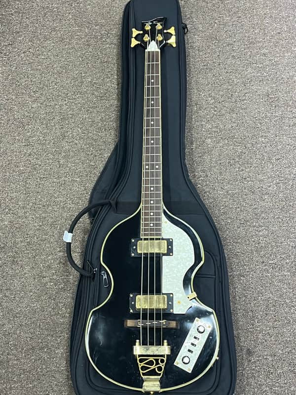 Jay Turser Beatle Bass 2000’s - Black image 1