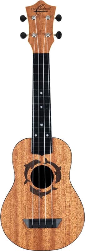 Oscar Schmidt Dolphin Soprano ABS Nature Series Soprano Ukulele Natural image 1