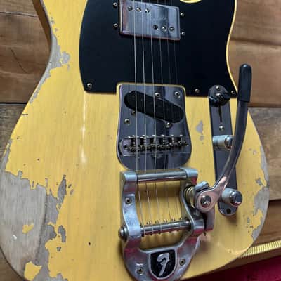 Fender Custom Shop CuNiFe Special Run Black Guard Tele Bigsby Heavy Relic w/case image 1