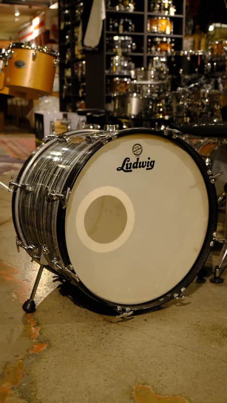 Ludwig 20x14" Bastrumma BOP 60s - Blue Oyster Pearl image 1