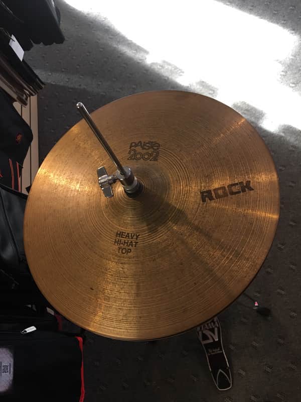 Paiste 15" 2002 "Black Label" Heavy Hi-Hat Cymbals (Pair) 1971 - 1980 image 1