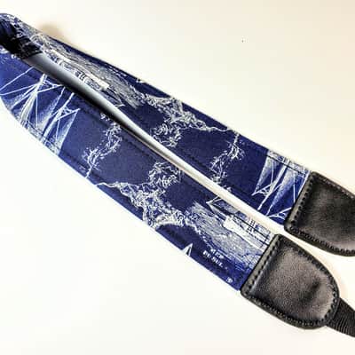 Anchor Ukulele Strap - Nautical Ukulele Strap- Colorful-Handmade - Double Padded-Cool Ukulele Strap image 1