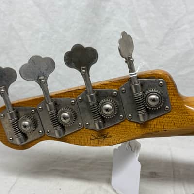 Fender USA Custom Shop '55 1955 Precision Bass Relic 4-string P-Bass with COA + Case 2020 - Sonic Blue / Roasted Maple neck image 9