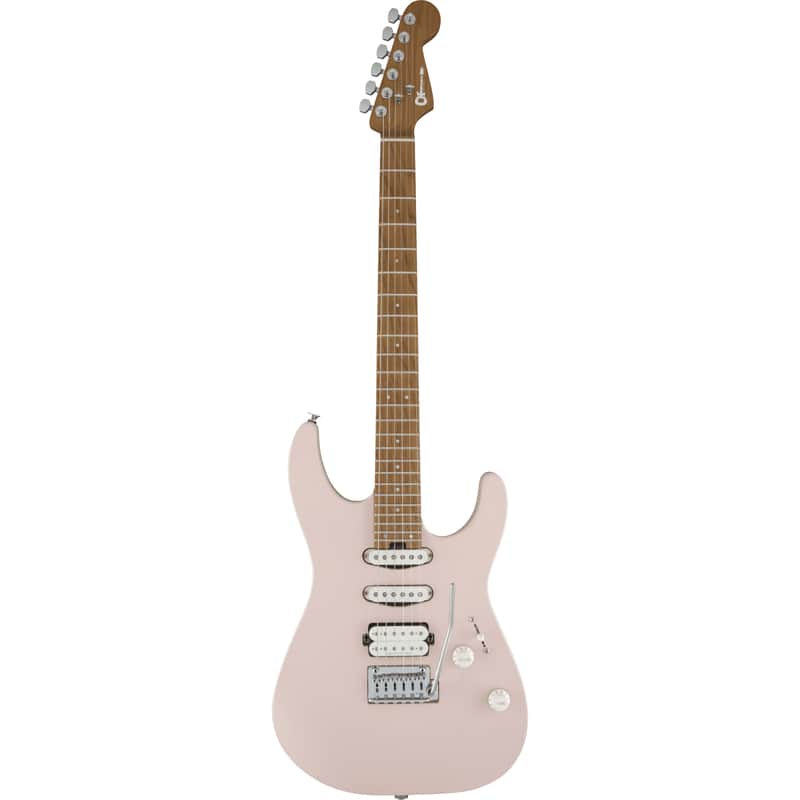 Charvel Pro-Mod DK24 HSS 2PT CM - Electric Guitar, Satin - Shell Pink (Open Box) image 1