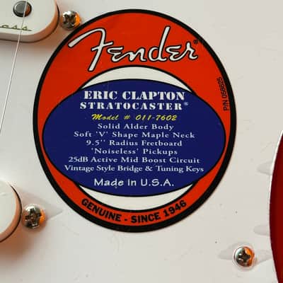 2025 Fender Stratocaster Eric Clapton Artist Series Torino Red Unplayed image 4