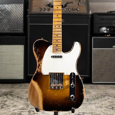 Fender Custom Shop Limited Edition 1950 Double Esquire Electric Guitar - Wide Fade 2-Color Sunburst with Hardshell Case - Used image 3