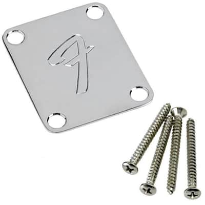Original Fender Neck Plate with Fender "F" Logo
