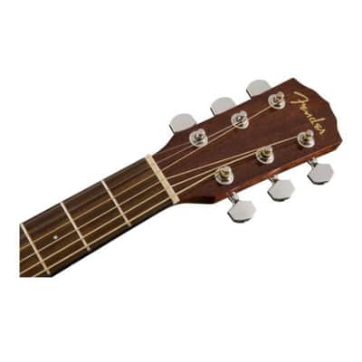 Fender Left-Handed Acoustic Guitar, CD-60S, with 2-Year Warranty, Dreadnought Classic Design with Rounded Walnut Fingerboard and Phosphor Bronze Strings, Glossed Natural Finish, Mahogany Construction image 6
