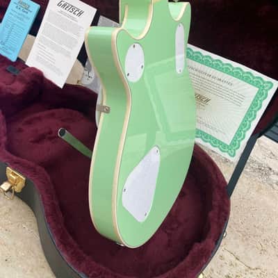 ✮ULTRA RARE✮'15 Gretsch G-6134 Double Cut PENGUIN Ltd ✮BROADWAY JADE✮1 of 25✮Jet image 17