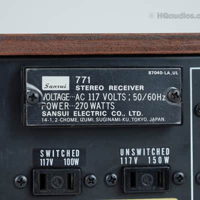 Sansui 771 Vintage Receiver – Fully Serviced & Carefully Restored - 1-Year Warranty image 17