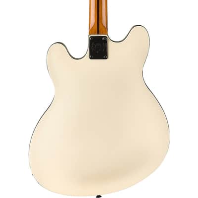 Fender Tom DeLonge Starcaster Electric Guitar Regular Satin Olympic White image 2