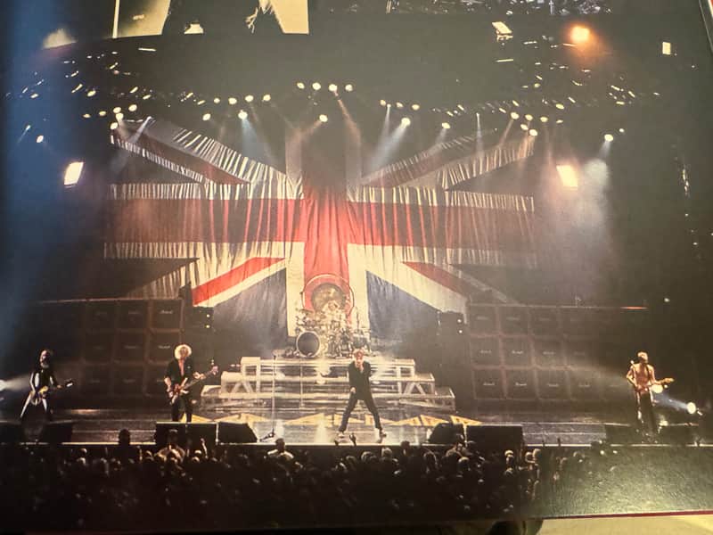 Def Leppard's 2013 Union Jack Stage Backdrop. Authenticated! 66'x37.' image 1