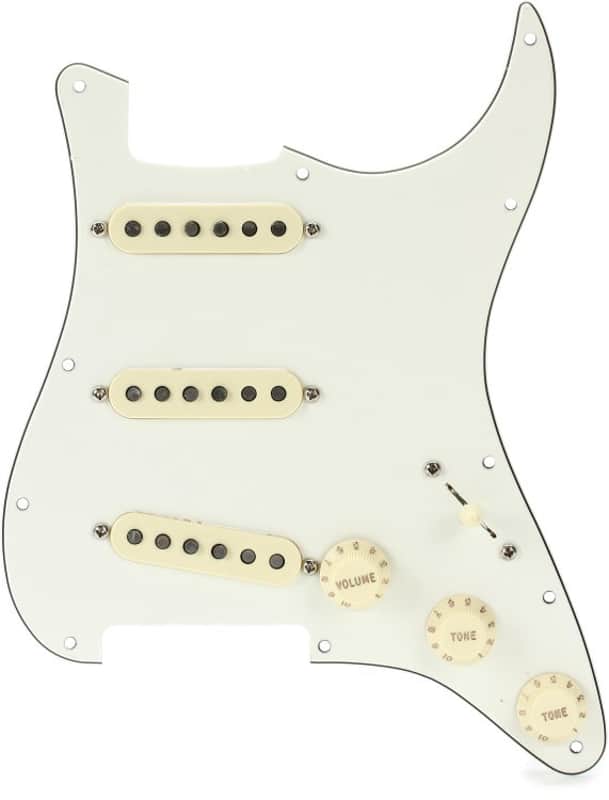 Fender Custom Fat '50s SSS Pre-wired Stratocaster Pickguard - Parchment 3-ply image 1