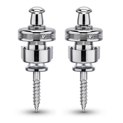 SCHALLER S-Locks Set (Paar) chrome Gitarrengurt-Wechsel- und Sicherungssystem image 1